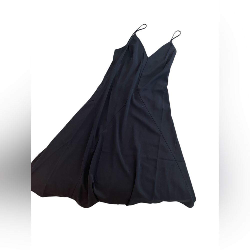 THAKOON Midnight Blue A-Line Spaghetti Strap Slip Dress Size 8 - Picture 3 of 9